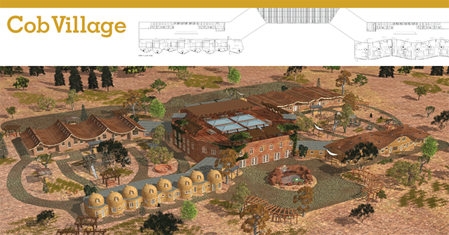 Cob Village Low-res Header, Cob Village, Cob Living, Cob Construction, Cob Architecture, Cob Housing, Cob Hotel, Cob Dwelling, building with cob